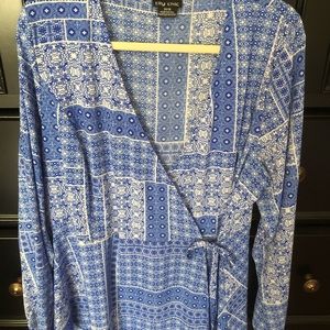 City Chic Wrap Blouse Size 18